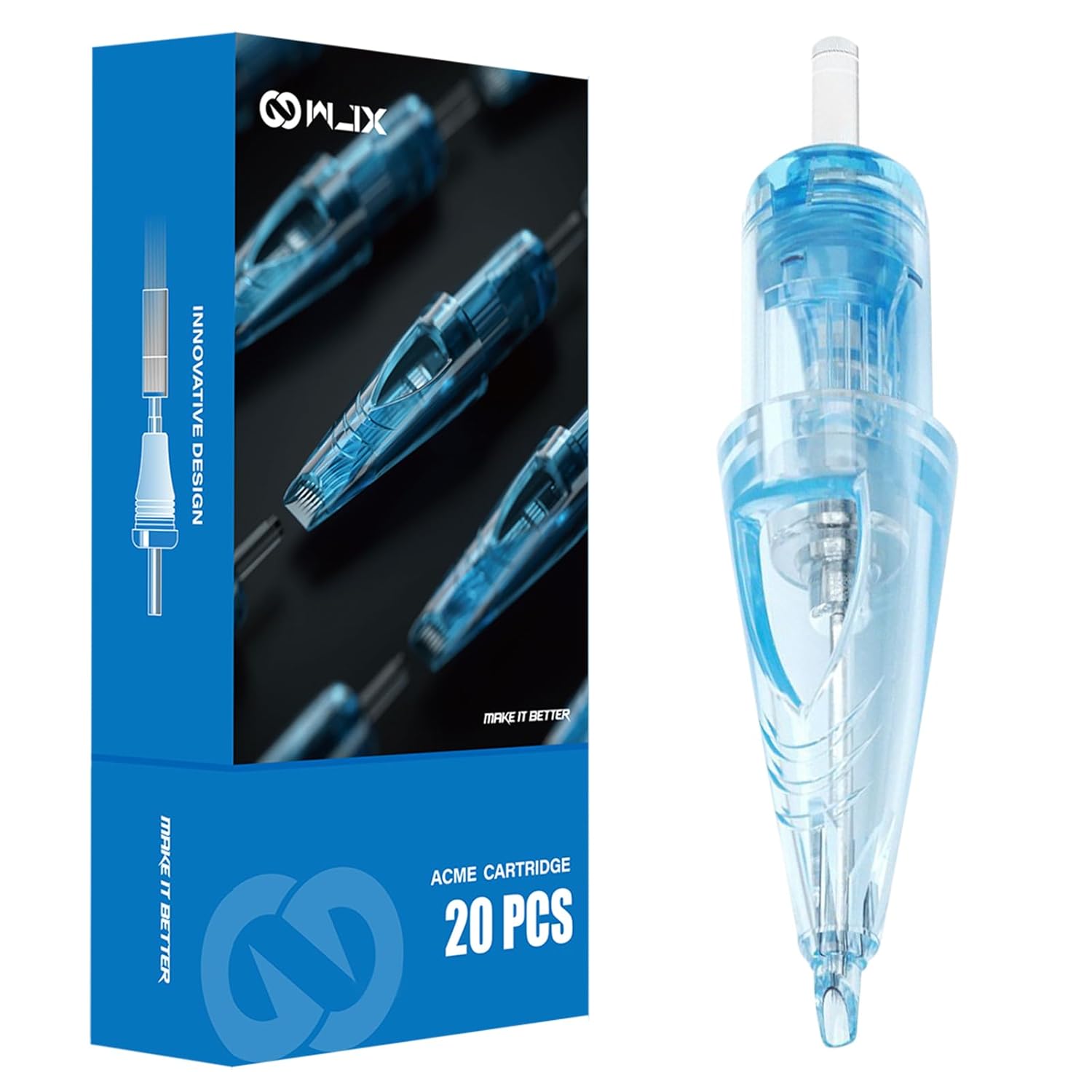 WJX Disposable Tattoo Cartridges — 20 Pcs Round Liner